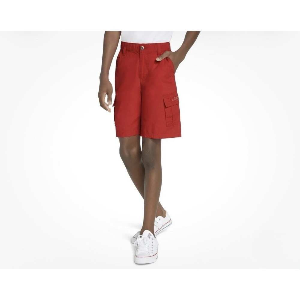 Boys Levi's‎ Red Cargo Shorts Size 10 Adjustable Waist Utility Summer Shorts